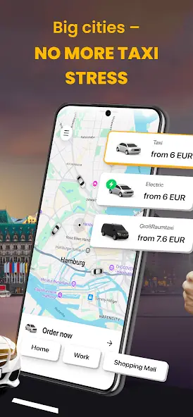 Taxionspot taxi-app voor Eindhoven met kaart en boekscherm